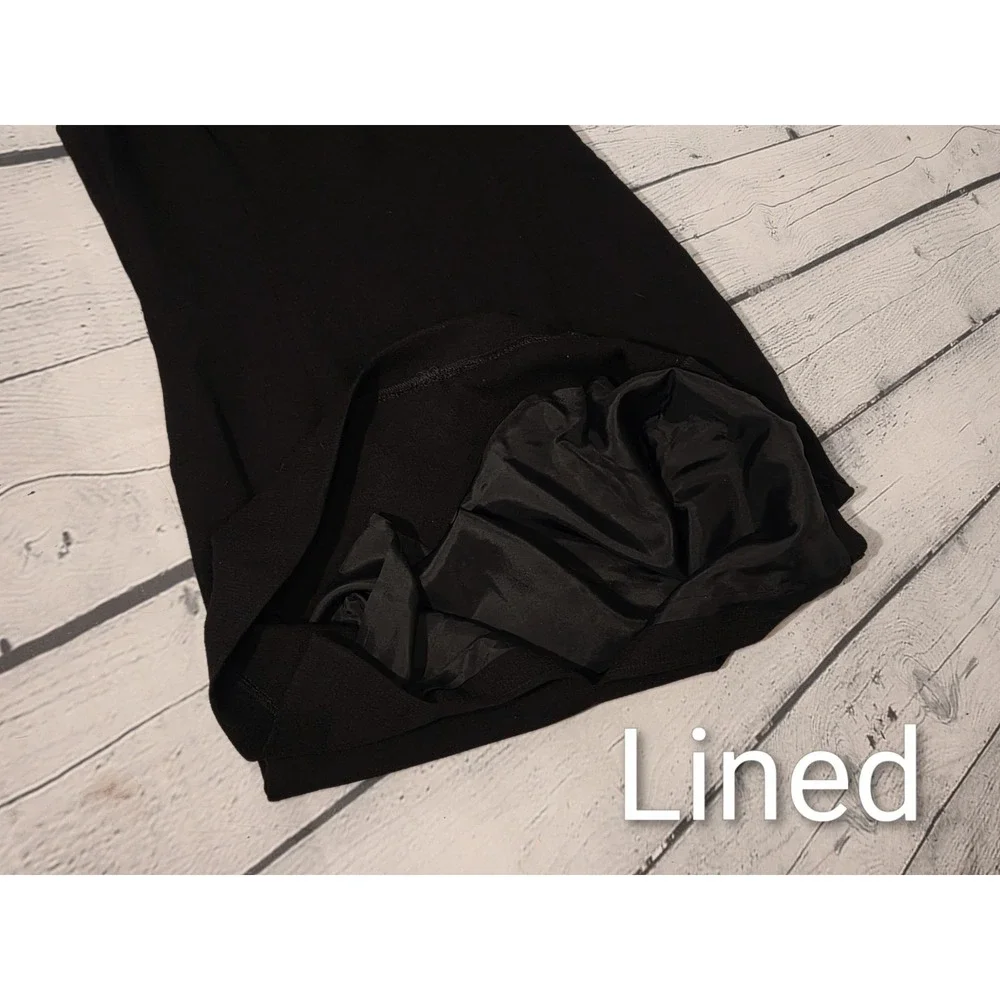 Frascara Beker Fashions Toronto Vintage 100% Wool, Lined Sz 8 Little Black Dress